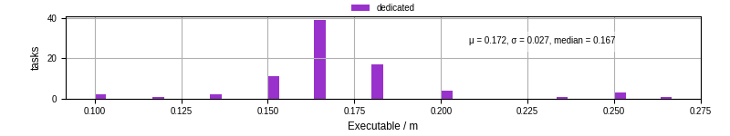 Time the executable took to run
